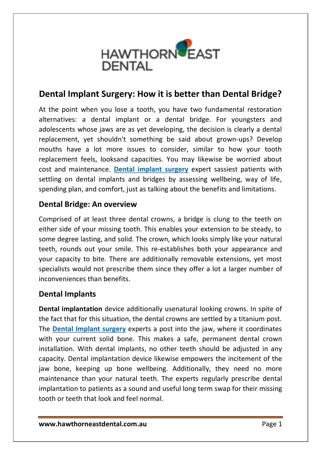 dental implant surgery how it is better than