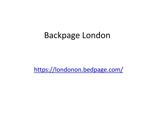 backpage london