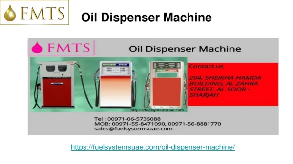 Oil Dispenser Machines