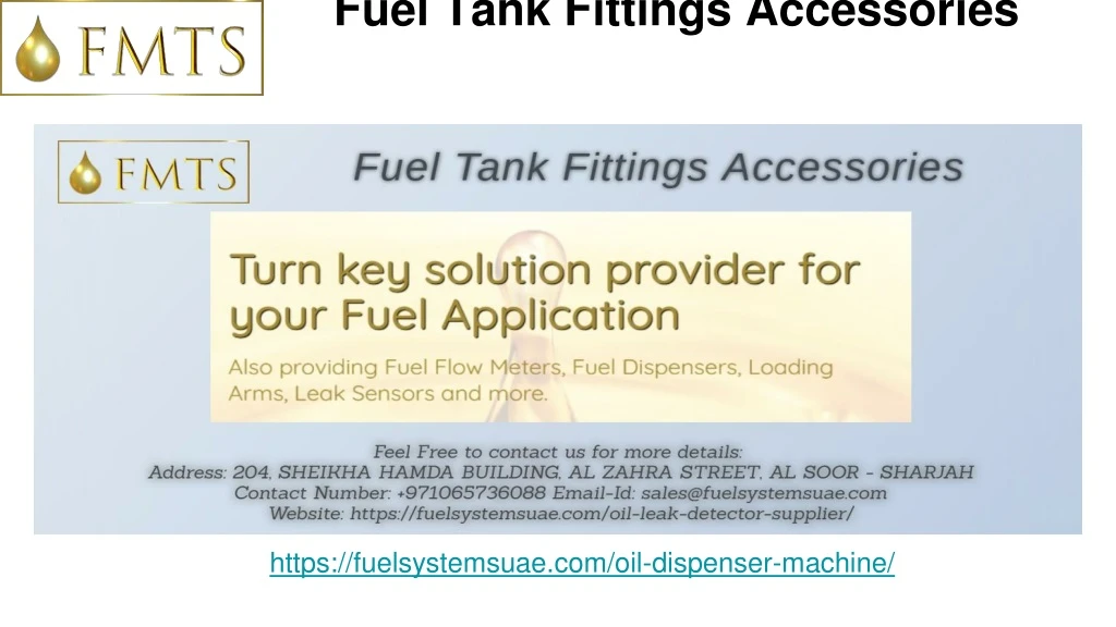 fuel tank fittings accessories