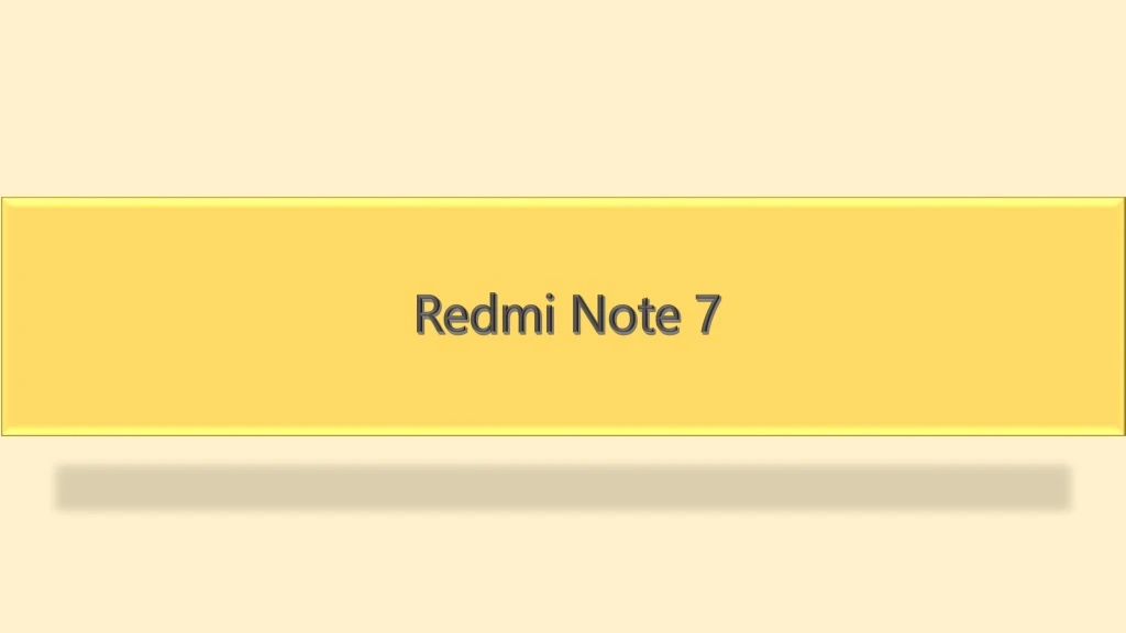 redmi note 7