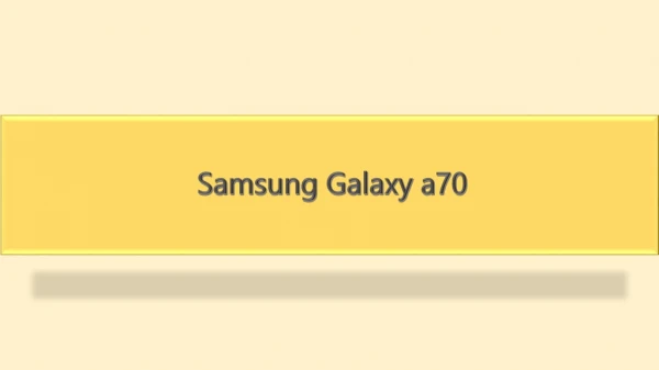 samsung galaxy a70