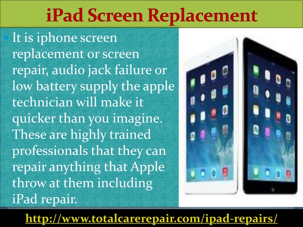 ipad screen replacement