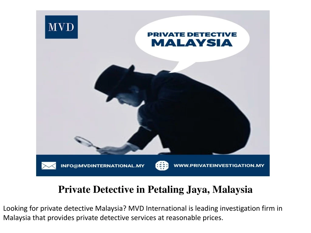 private detective in petaling jaya malaysia