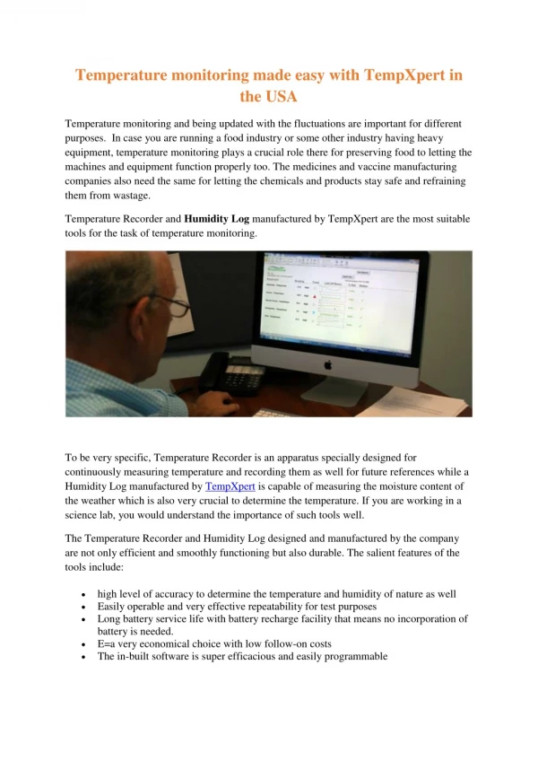 temperature monitoring made easy with tempxpert