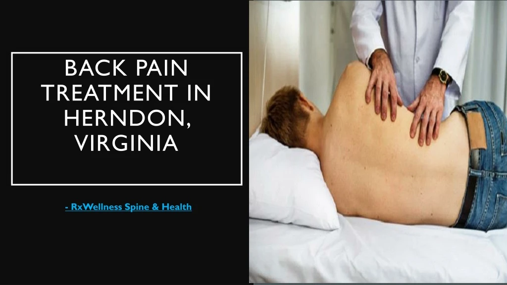 back pain treatment in herndon virginia