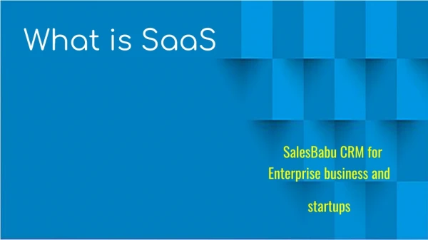 what is saas