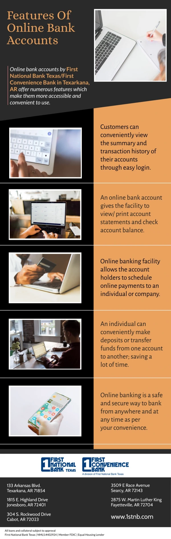 features of online bank accounts