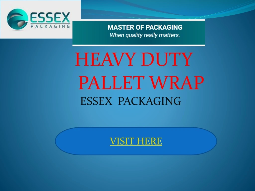 heavy duty pallet wrap essex packaging visit here