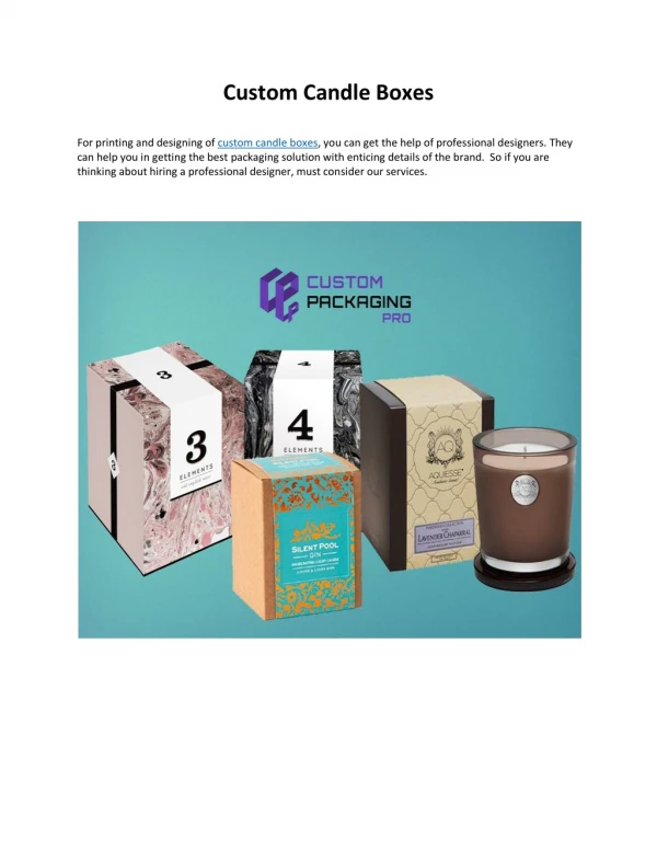 custom candle boxes