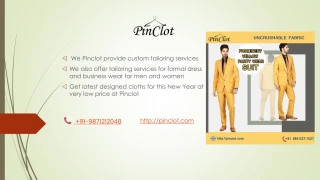 Custom Tailoring in Delhi | Custom Tailor Store in Delhi - slide 1