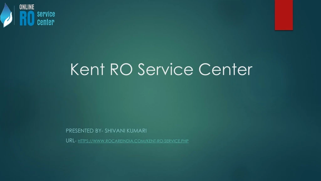 kent ro service center