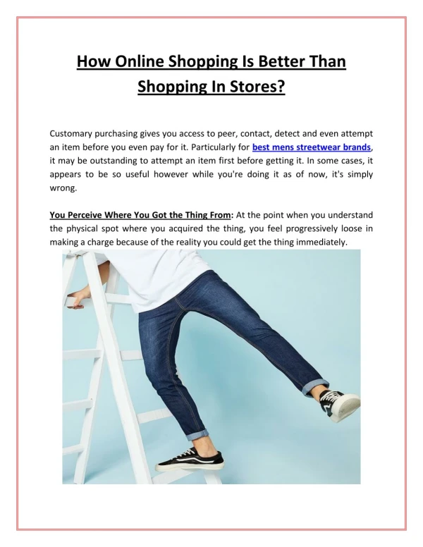 how online shopping is better than shopping