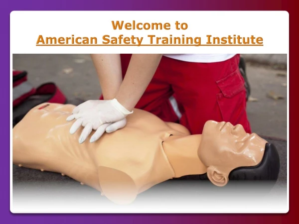 welcome to american safety training institute