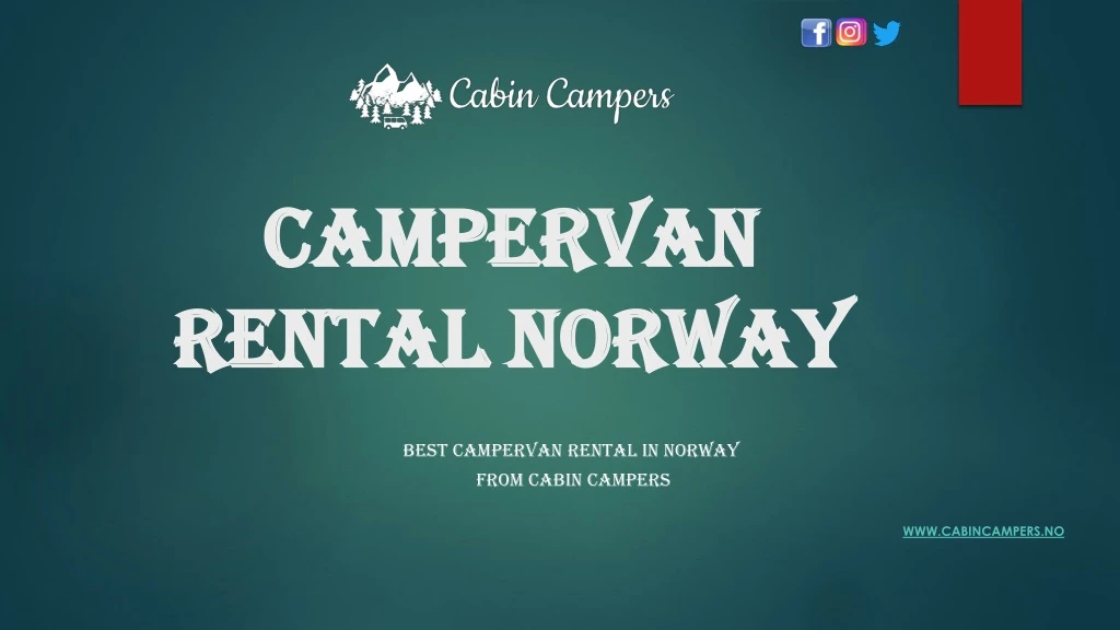 campervan rental norway