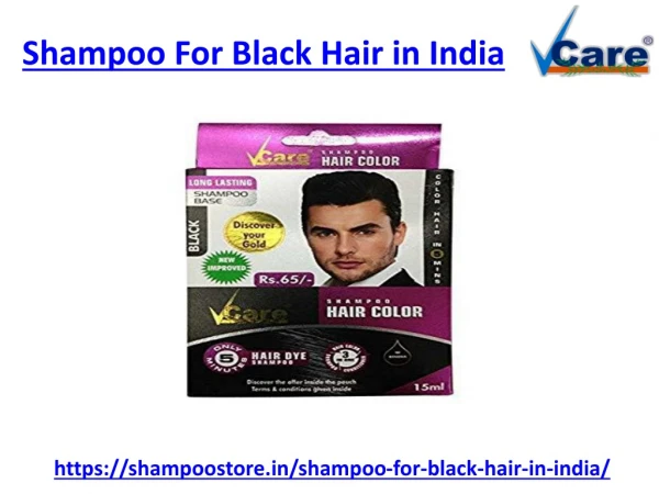 Get the best shampoo for black hair in india