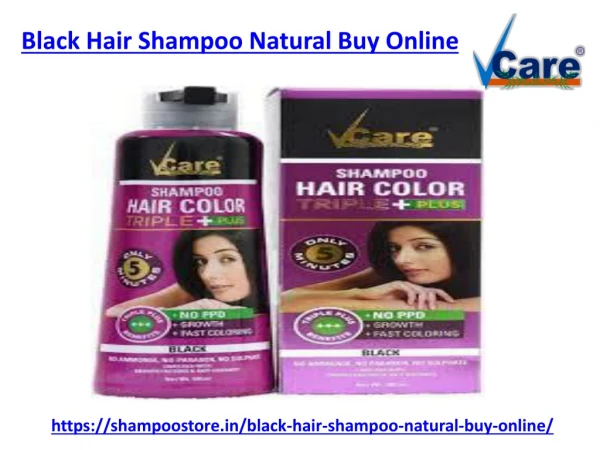 Best black hair natural shampoo