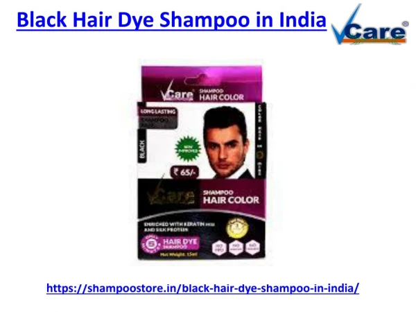 Best black hair dye shampoo in india