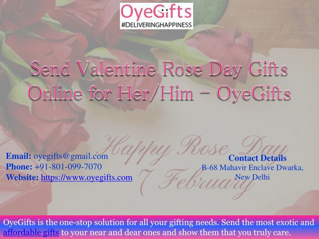 send valentine rose day gifts online for her him oyegifts