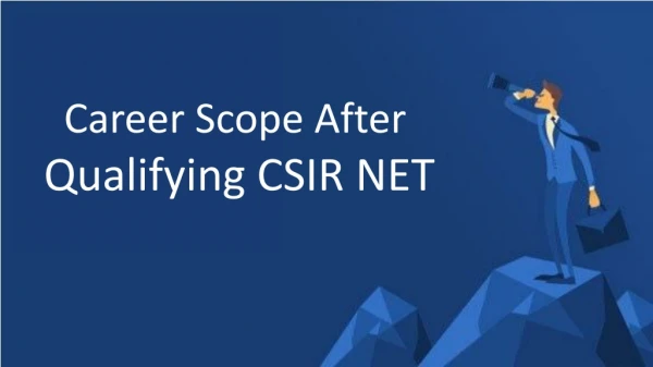 Career Scope After Qualifying CSIR NET Exam