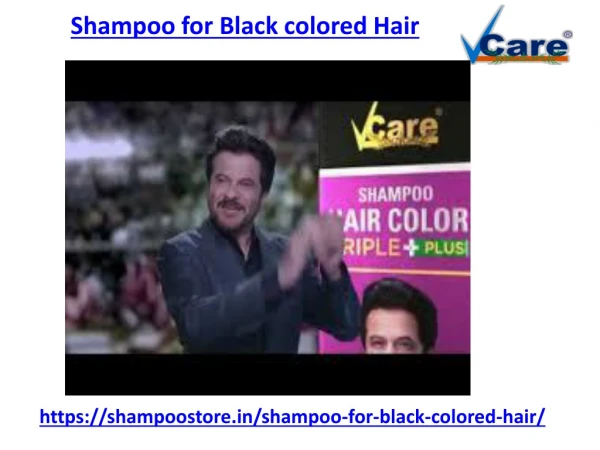 Which are the shampoo for black hair colored
