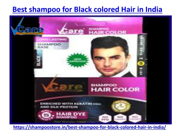 The best shampoo for black colored hair in India