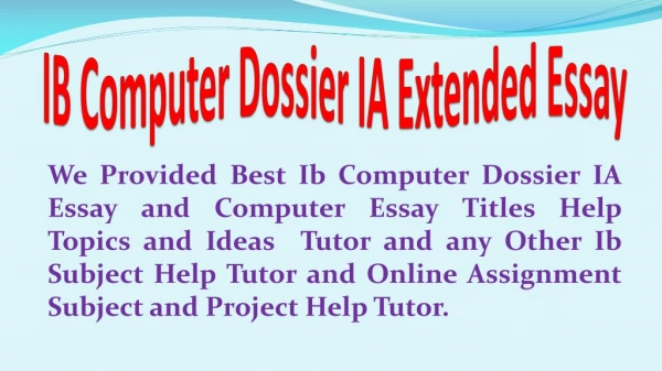 Ib Tok Essay Titles May 2020 Assignment Help