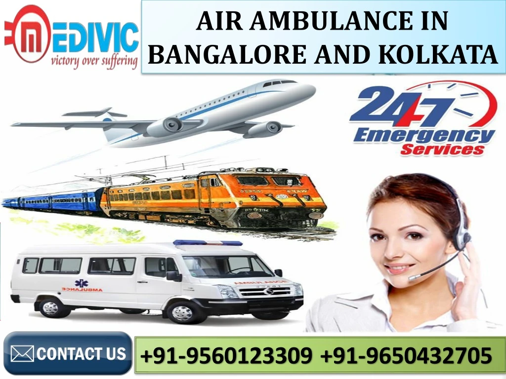 air ambulance in bangalore and kolkata