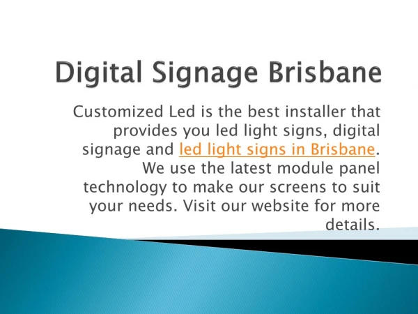 Digital Signage in Brisbane