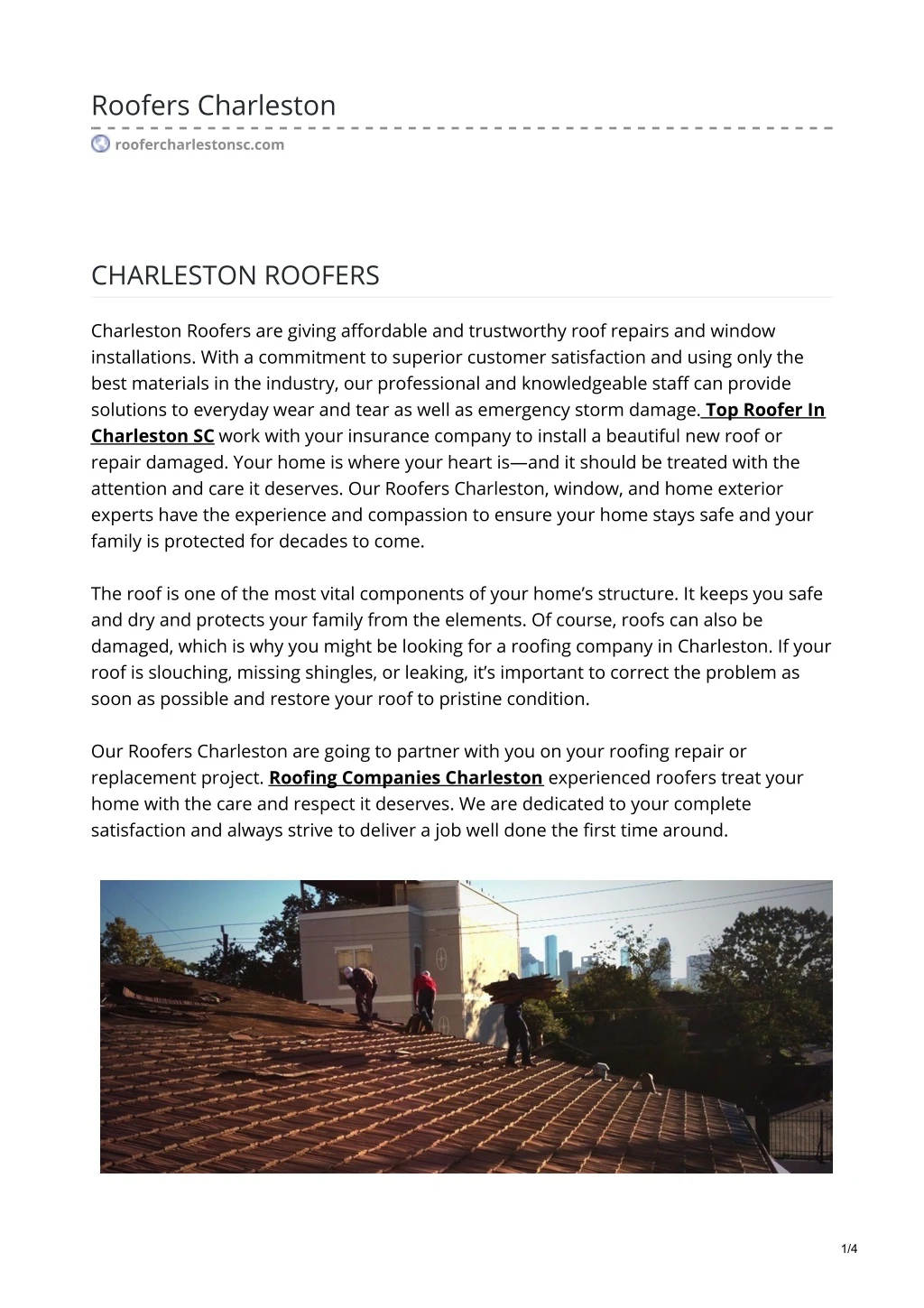 roofers charleston