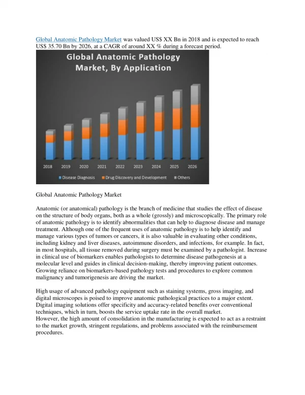 global anatomic pathology market was valued