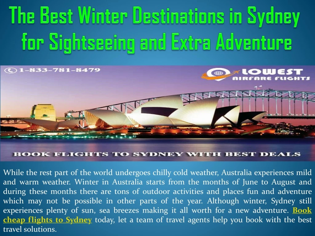 the best winter destinations in sydney