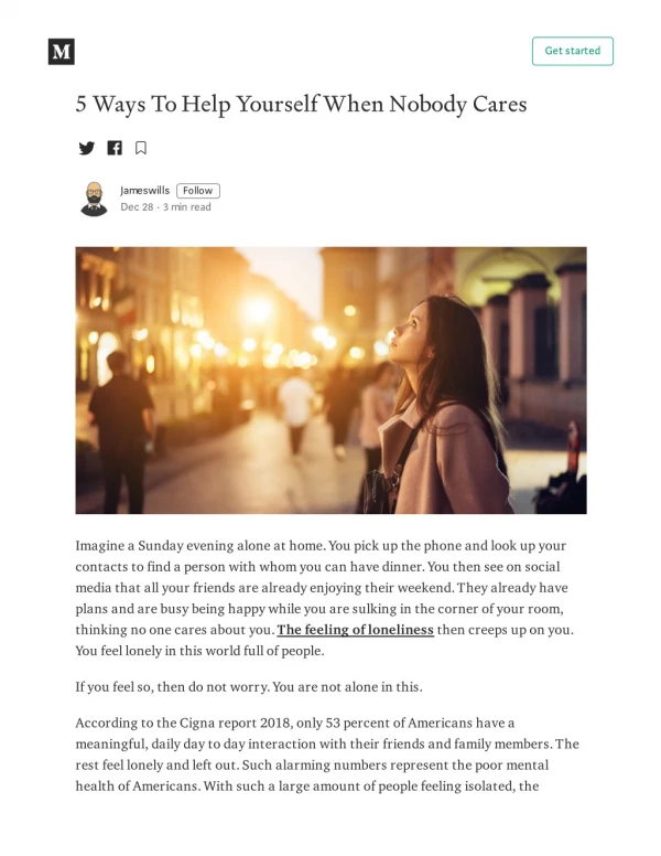 5 Ways To Help Yourself When Nobody Cares
