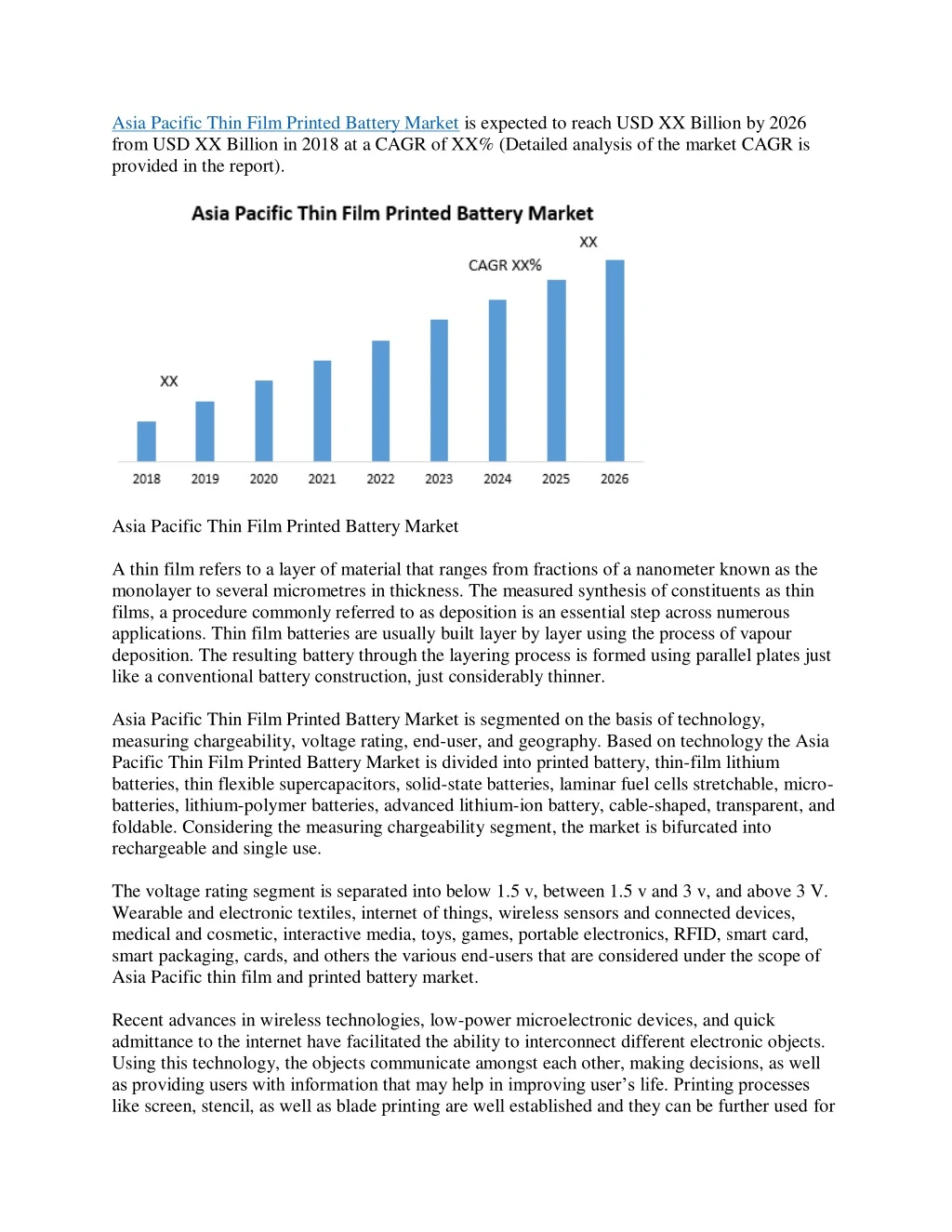 asia pacific thin film printed battery market