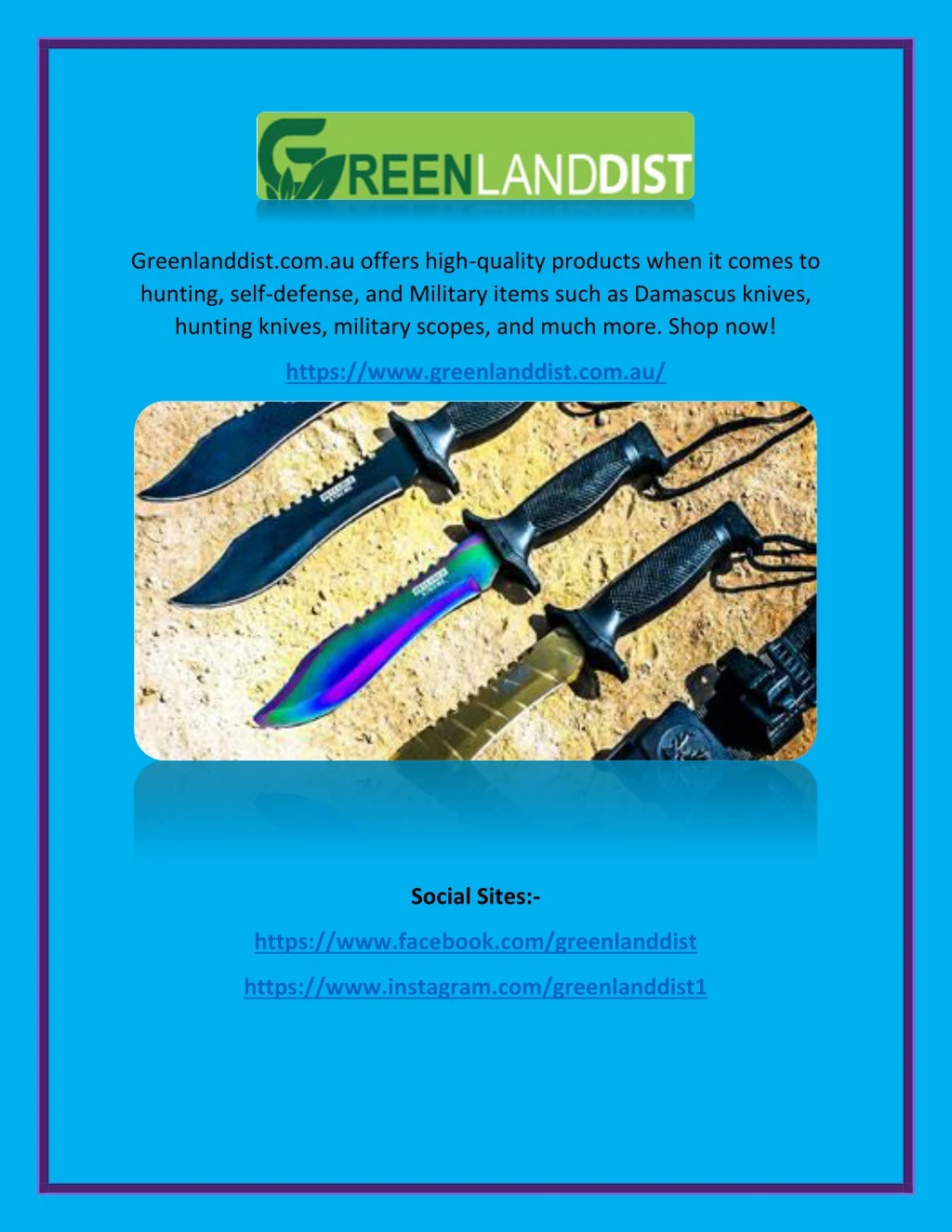 greenlanddist com au offers high quality products