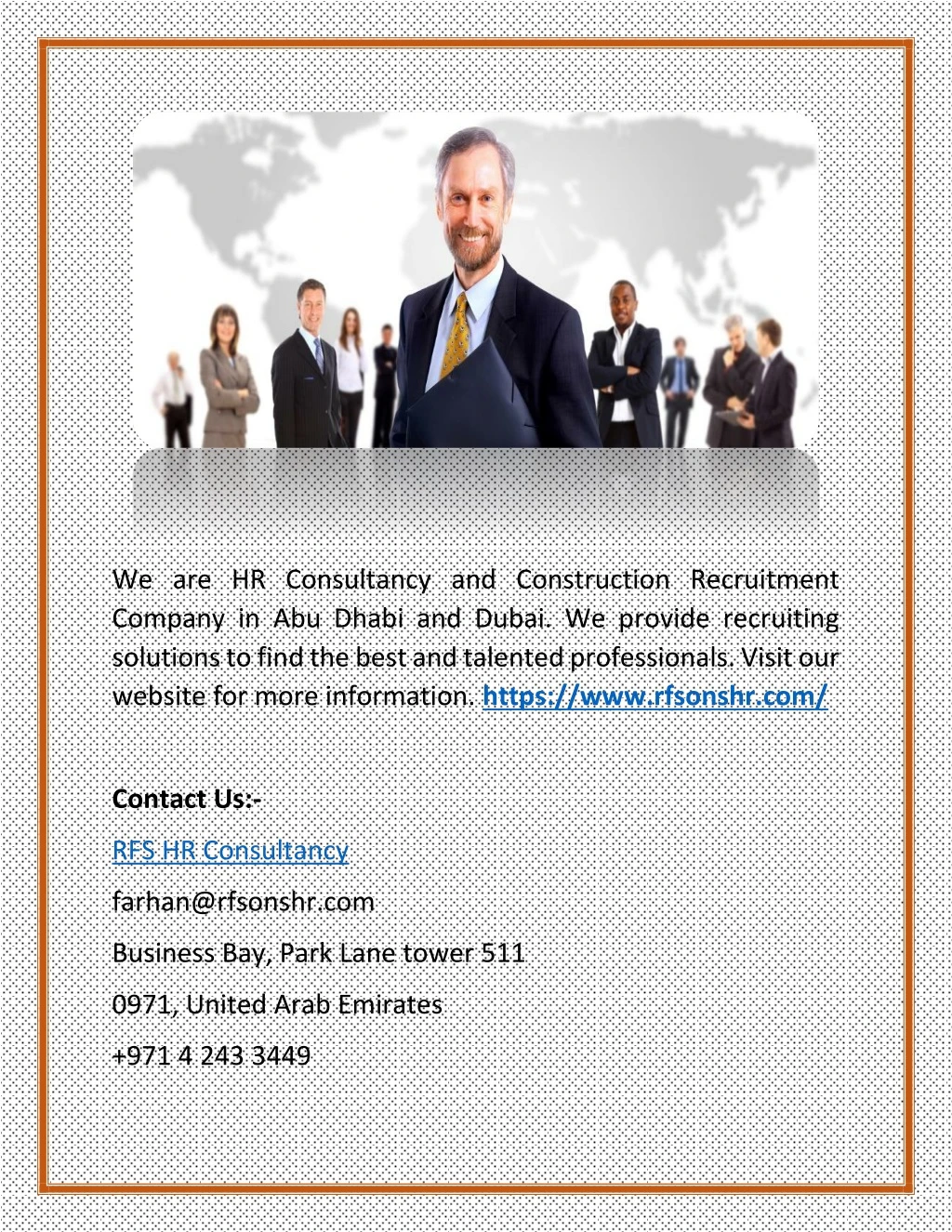 we are hr consultancy and construction