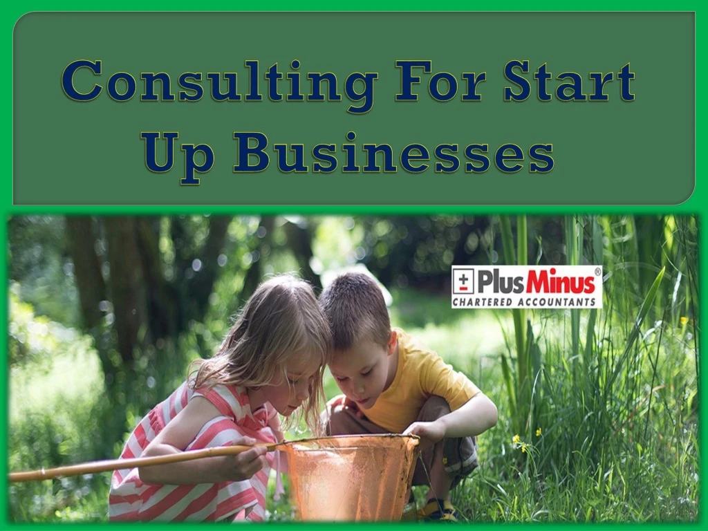 consulting for start up businesses