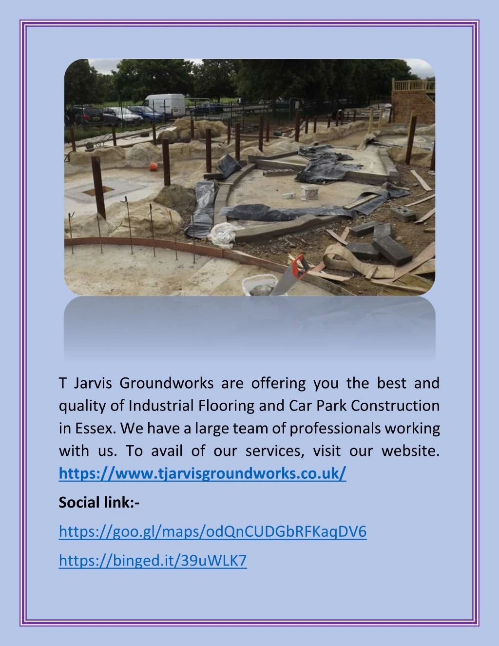 t jarvis groundworks are offering you the best