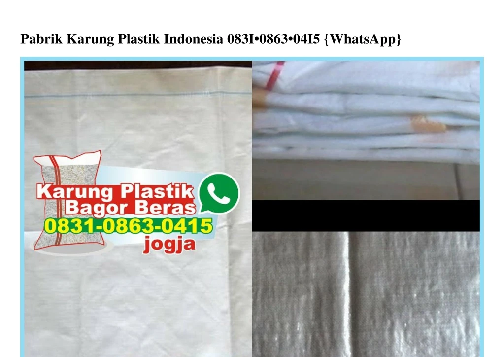 pabrik karung plastik indonesia 083i 0863 04i5