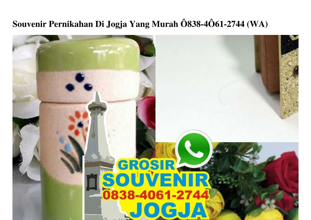 souvenir pernikahan di jogja yang murah