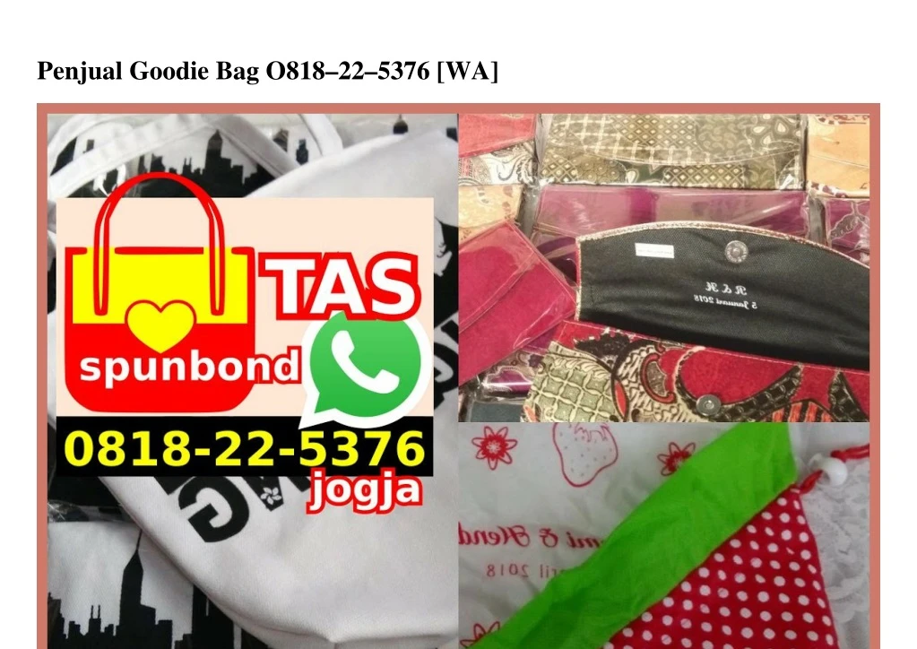 penjual goodie bag o818 22 5376 wa