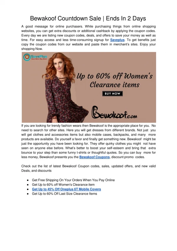 bewakoof countdown sale ends in 2 days a good