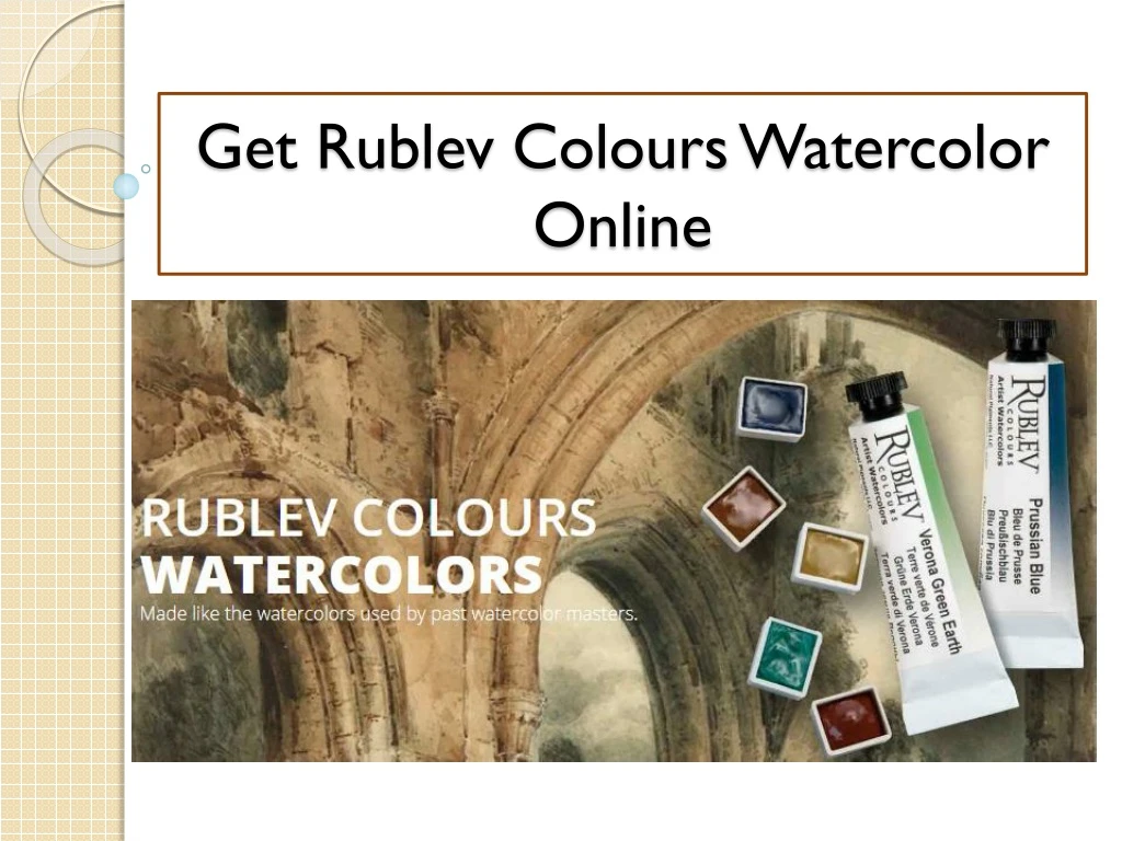 get rublev colours watercolor online