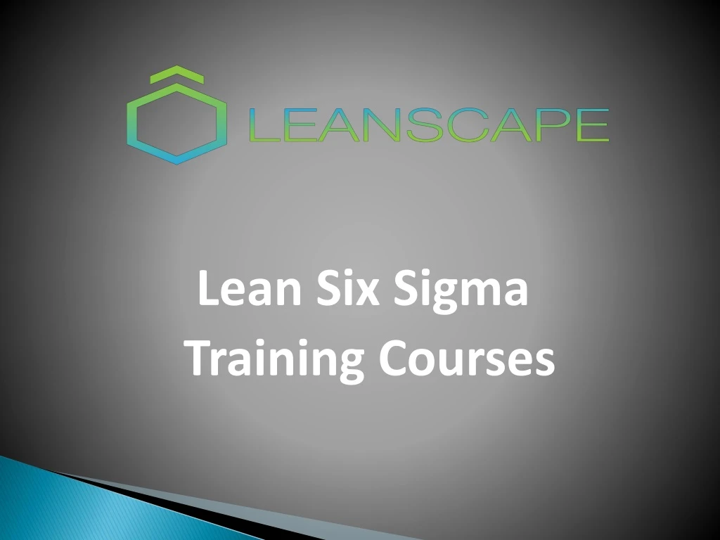 lean six sigma training courses