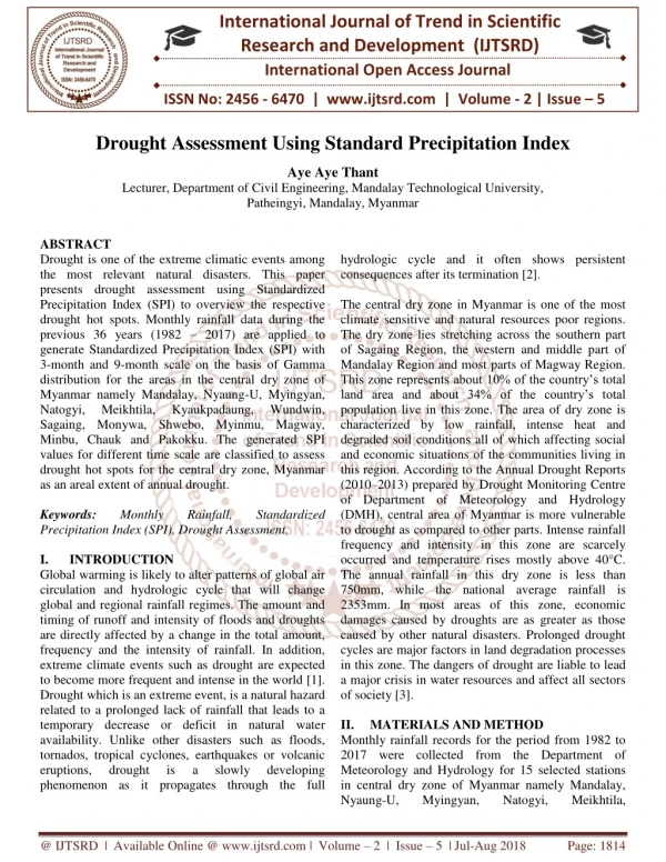 international journal of trend in scientific