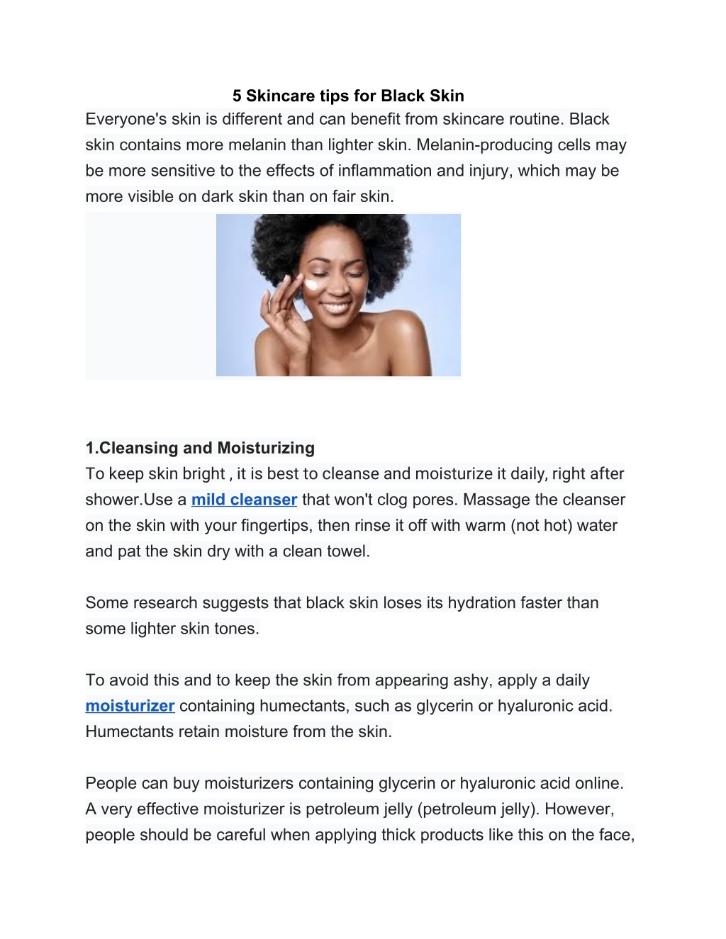5 skincare tips for black skin everyone s skin