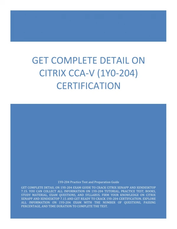 get complete detail on citrix