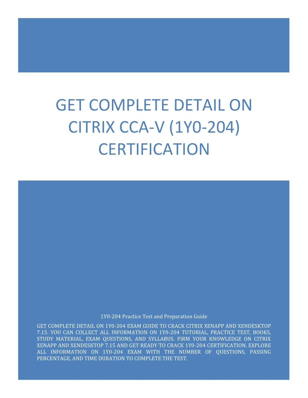 get complete detail on citrix