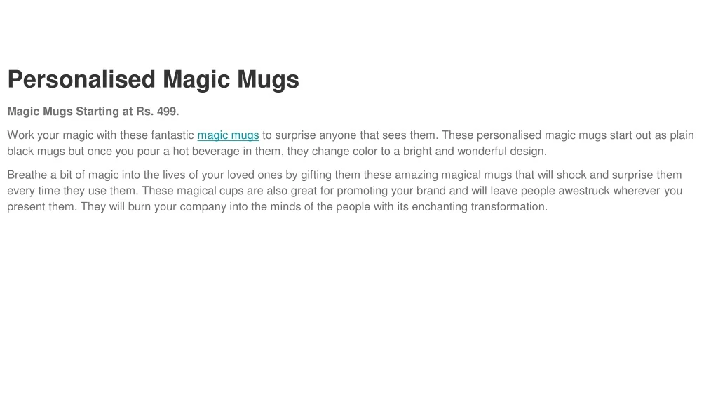 personalised magic mugs magic mugs starting