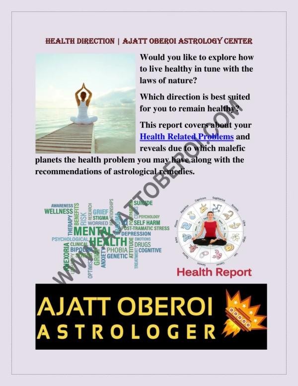 Health Direction | Ajatt Oberoi Astrology Center